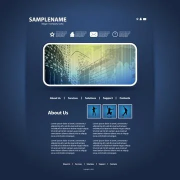 Website Template Stock Illustration