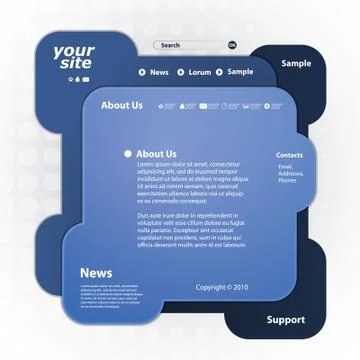 Website Template Stock Illustration