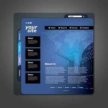 Website Template Stock Illustration