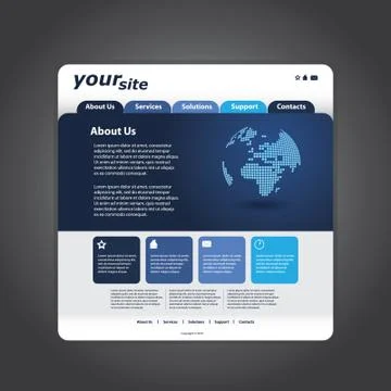 Website Template Stock Illustration