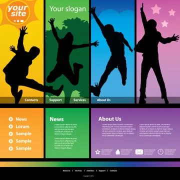 Website Template Stock Illustration