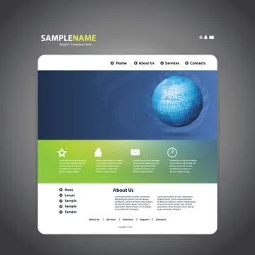 Website Template Stock Illustration