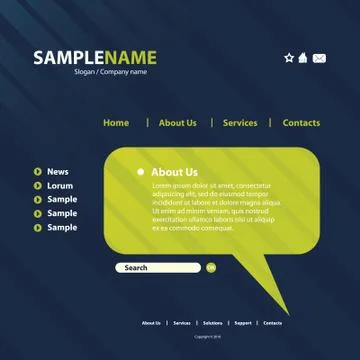 Website Template Stock Illustration