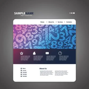 Website Template Stock Illustration