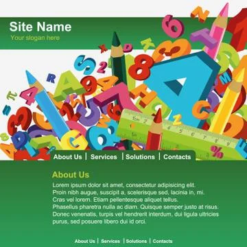 Website template Stock Illustration