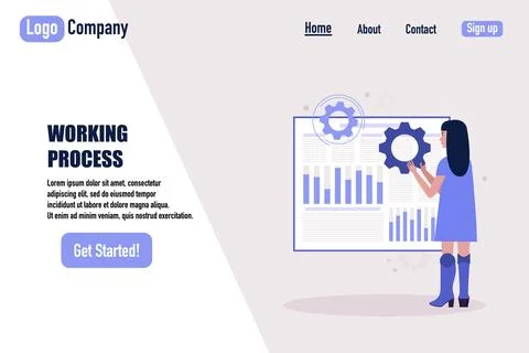Website template Ilustração Stock