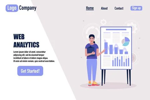 Website template Ilustração Stock