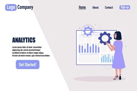Website template Ilustração Stock