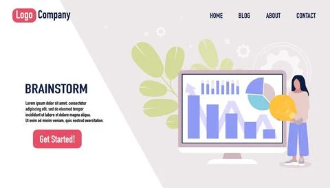 Website template Stock Illustration