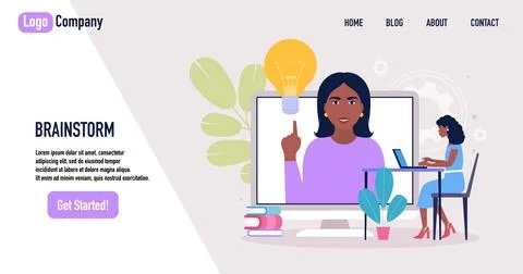 Website template Ilustração Stock