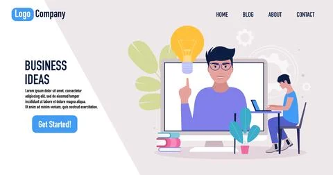 Website template Ilustração Stock