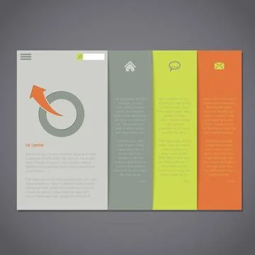 Website template with simplistic design Website template with simplistic b... Stock Photos