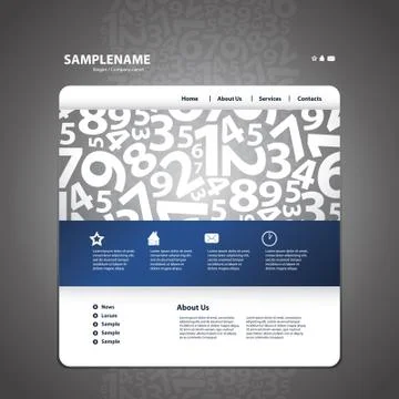 Website Template Vector Stock Illustration