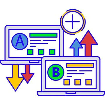 Website testing icon vector isolated on white Stock Illustration