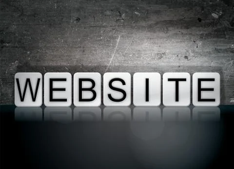 Website Tiled Letters Concept and Theme Stock Illustration