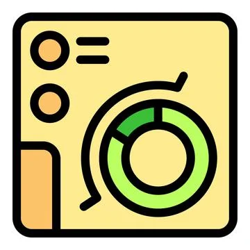 Website traffic analysis showing positive growth trend with circular chart .. Stock Illustration