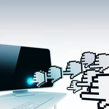 Website traffic concept Stock Illustration