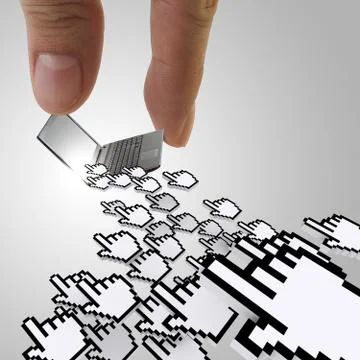 Website traffic concept Stock Illustration