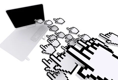 Website traffic Stock Illustration