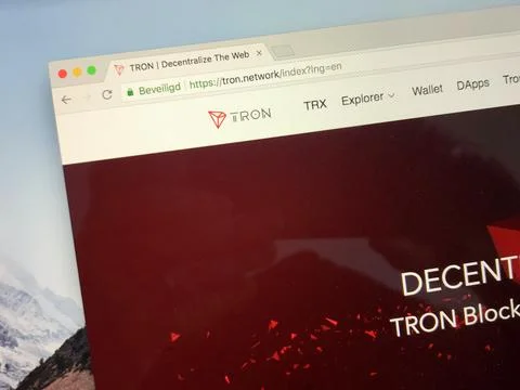 Website of Tron Stock Photos