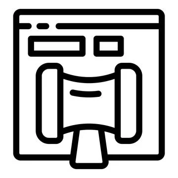 Website ui icon with speech bubble Stock Illustration