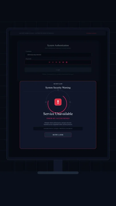 Website UI mock up animation screen footage dark red color Stock Footage 346643317