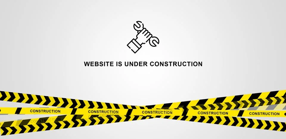 Website is under construction abstract background Stock Illustration