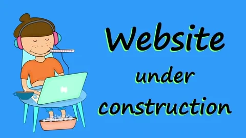 Website under construction. Animation o... | Stock Video | Pond5