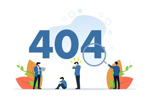 Website under construction, Displaying 404 internet connection problem message. イラスト素材
