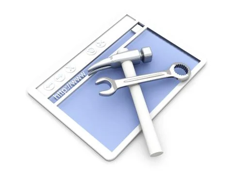 Website under construction. イラスト素材