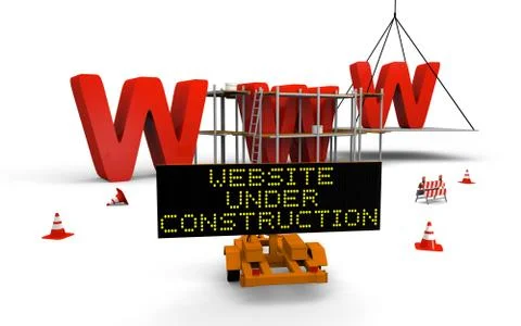 Website under construction Stock Illustration