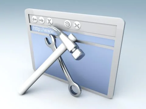 Website under construction Stock Illustration