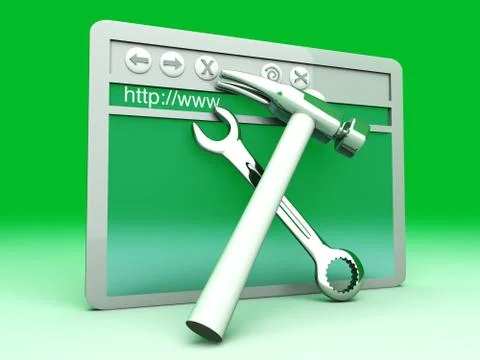 Website under construction Illustrazione stock