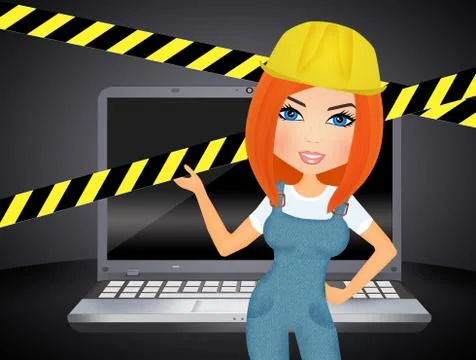 Website Under Construction Illustrazione stock