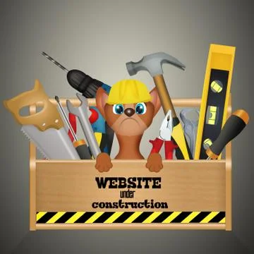 Website under construction Stock Illustration