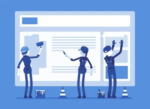 Website under construction Stock Illustration