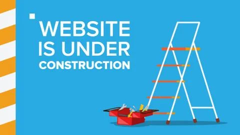 Website Under Construction . Landing Page. Error Website Page. Coming Soon 스톡 일러스트