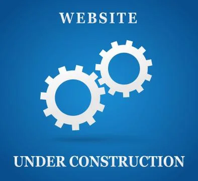Website under construction page Stock Illustration