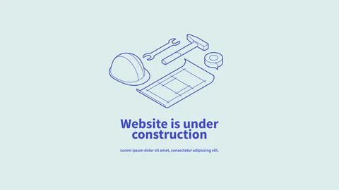 Website Under Construction Page Stock Illustration