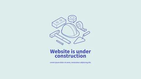 Website Under Construction Page Stock Illustration