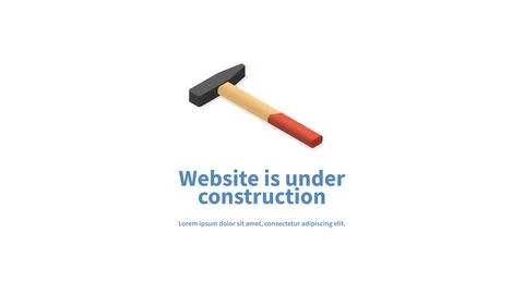 Website Under Construction Page Stock Illustration