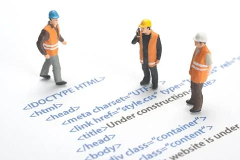 Website under construction Stock Photos