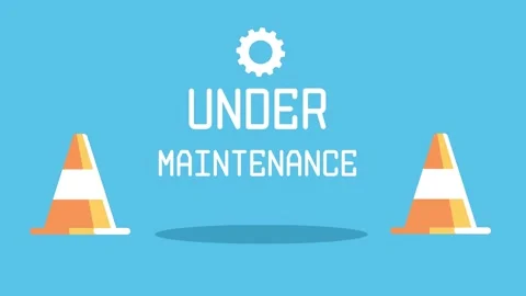 Website under maintenance animation routine bugs fixing on website landing page Stock Footage 241837103