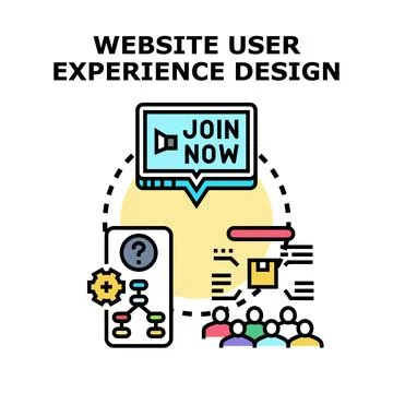 Website user experience design and development concept 스톡 일러스트