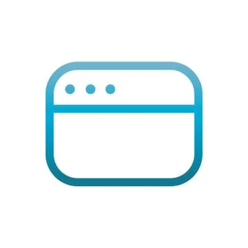 Website user interface blue gradient Stock Illustration