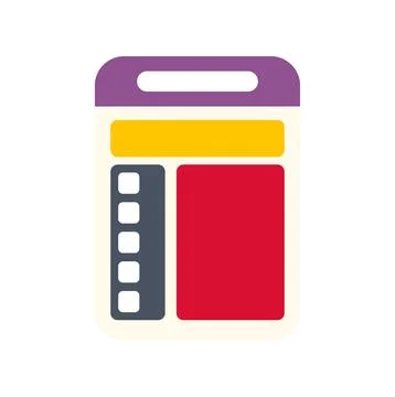 Website user interface design template abstract layout Illustrazione stock