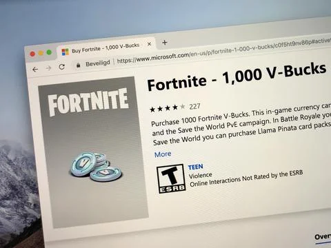 Website for V Bucks Stock Photos