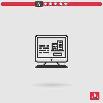 Website vector icon Stock Illustration