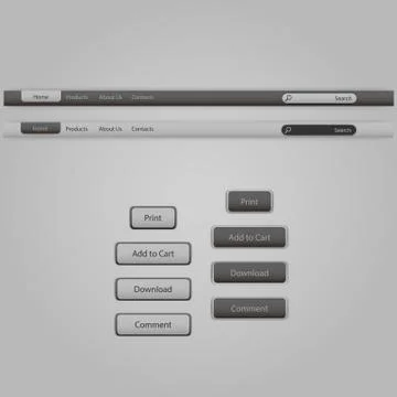 Website vector template Stock Illustration