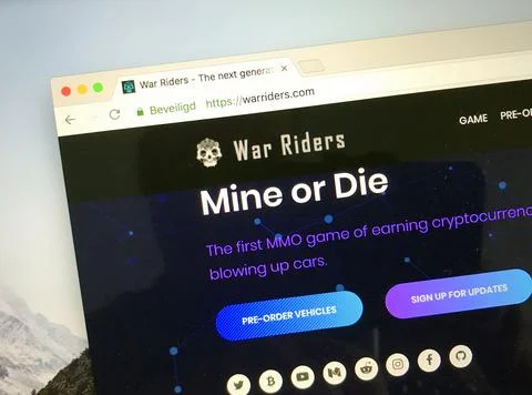 Website of warriders Stock Photos